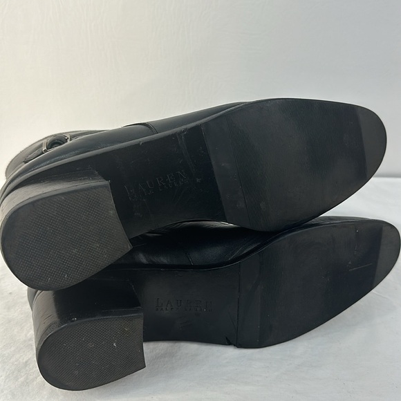 Lauren Ralph Lauren Leather Almond Toe Bootie - Picture 5 of 10